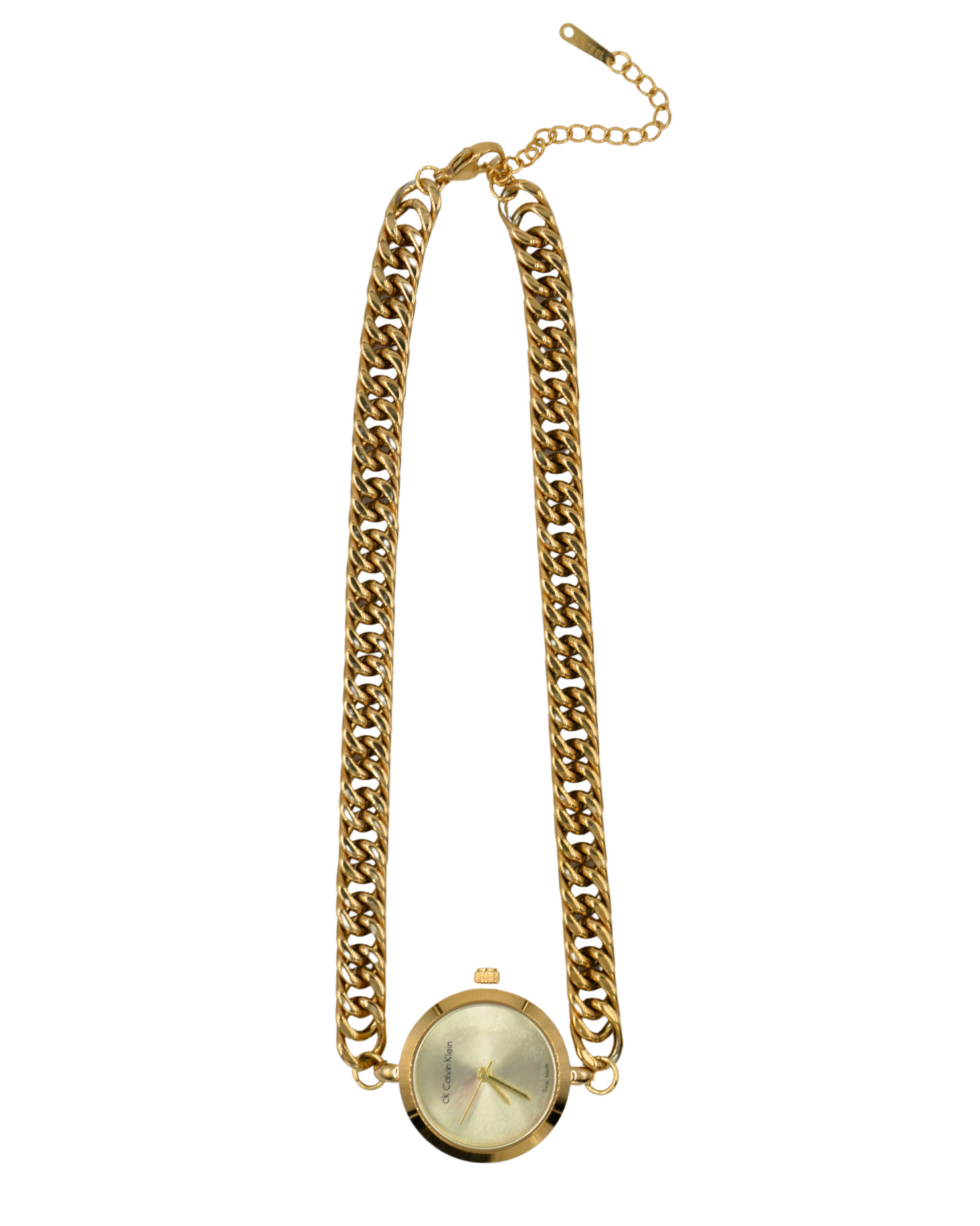 collar reloj gold bar