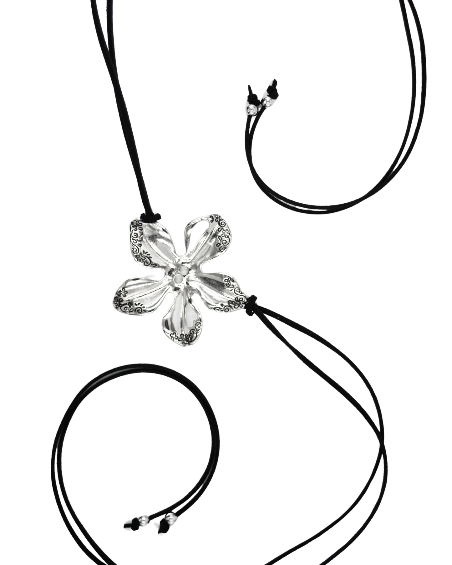collar orquídea lazo