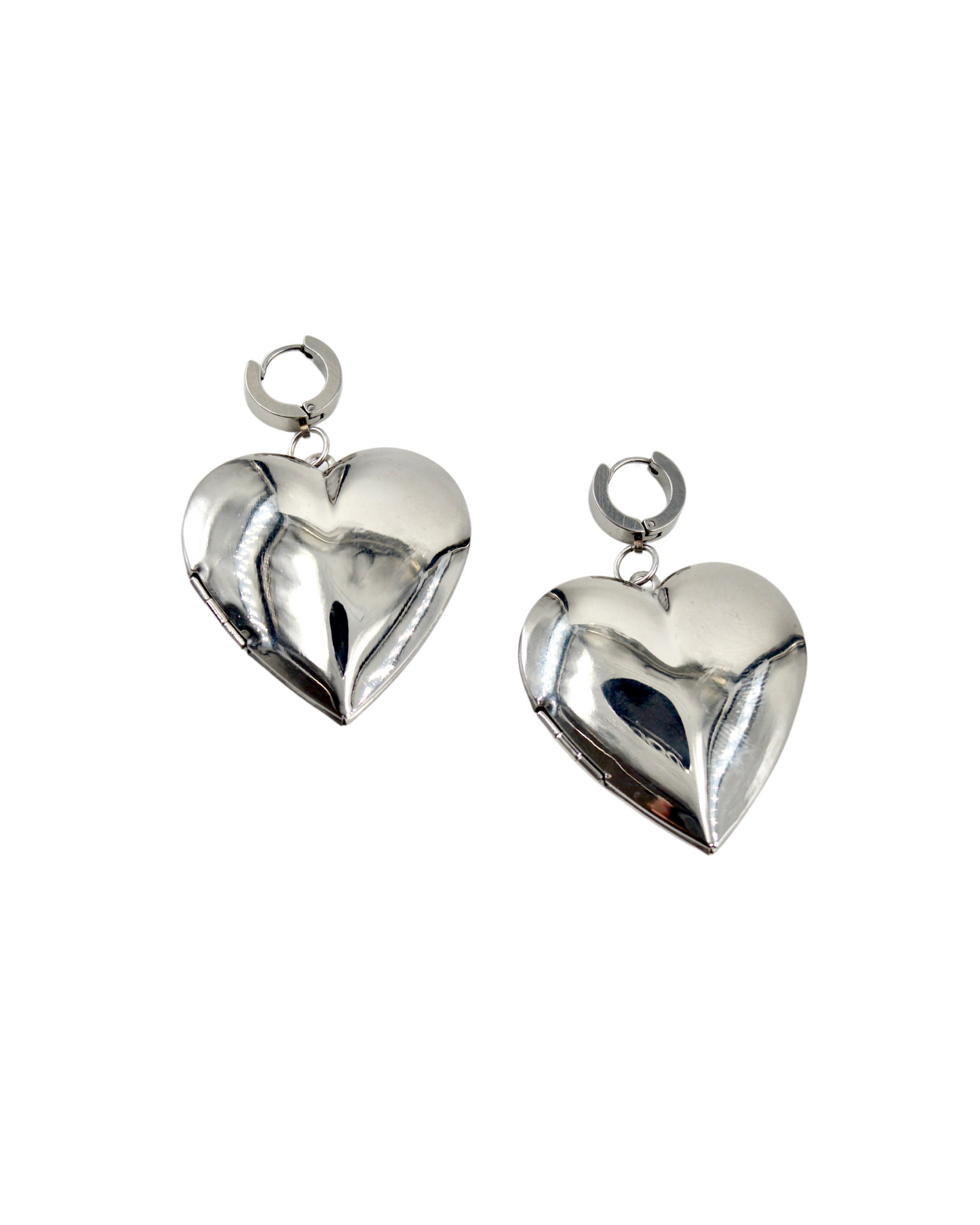 aretes relicario silver