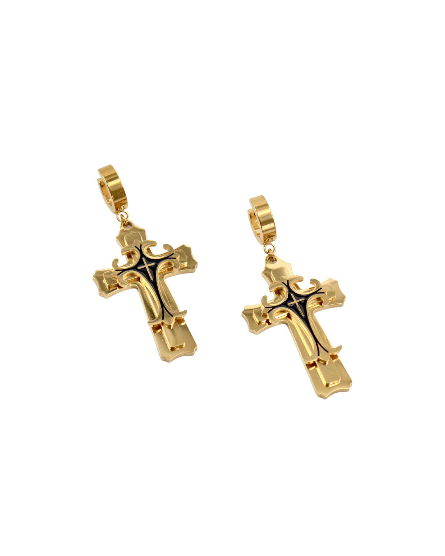 aretes cruz GOLDIE
