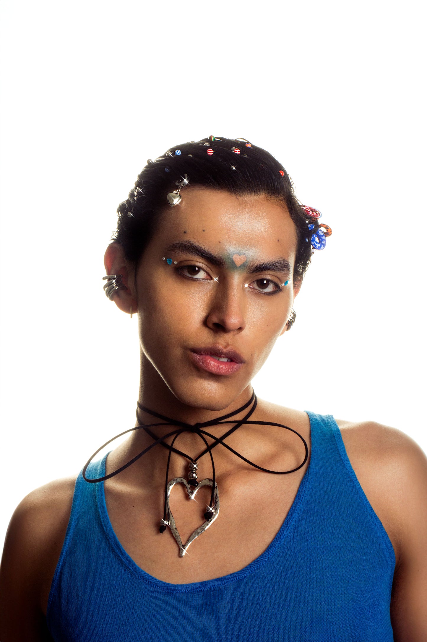 collar corazón cromado DELUXE