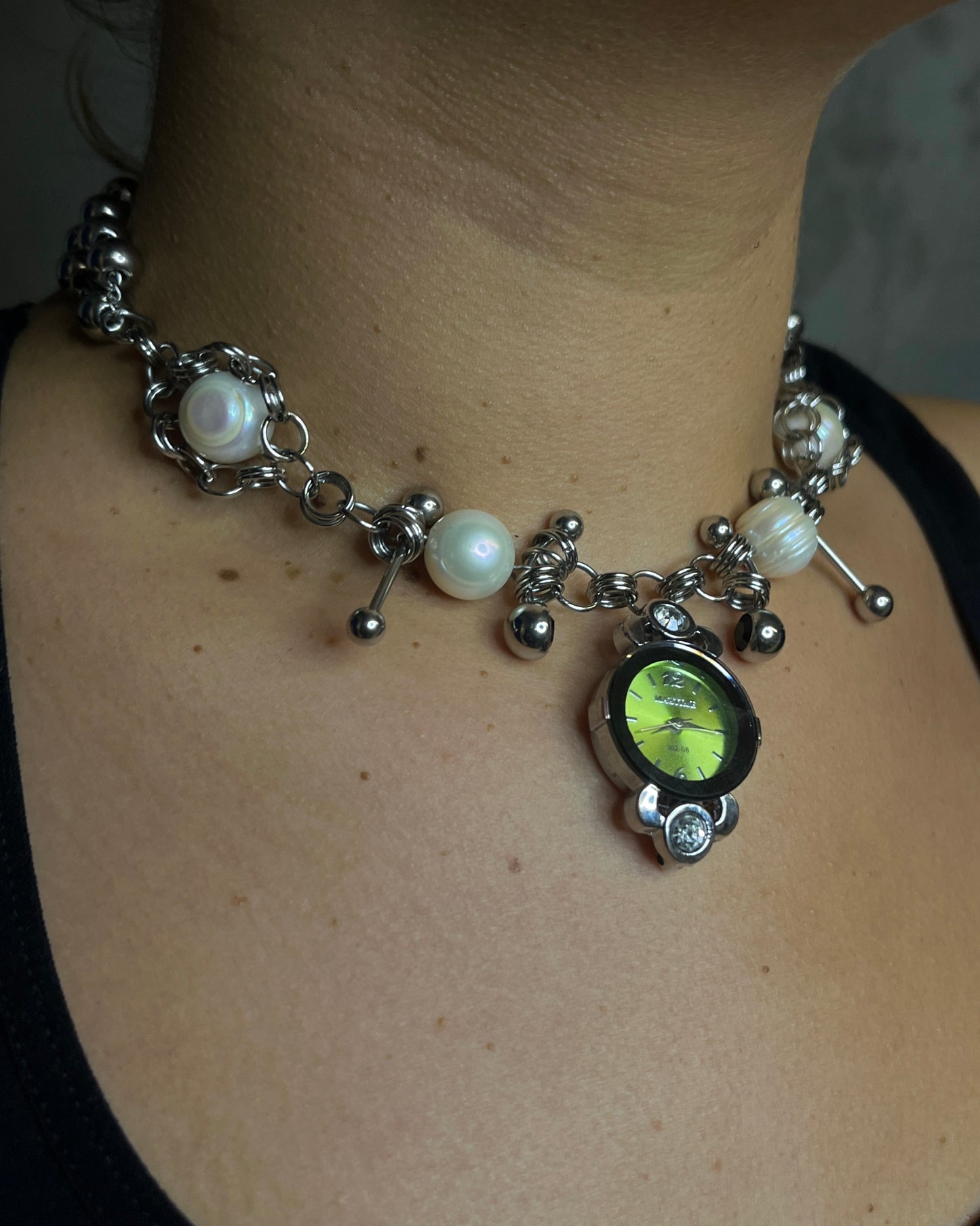 collar reloj GREEN MIST
