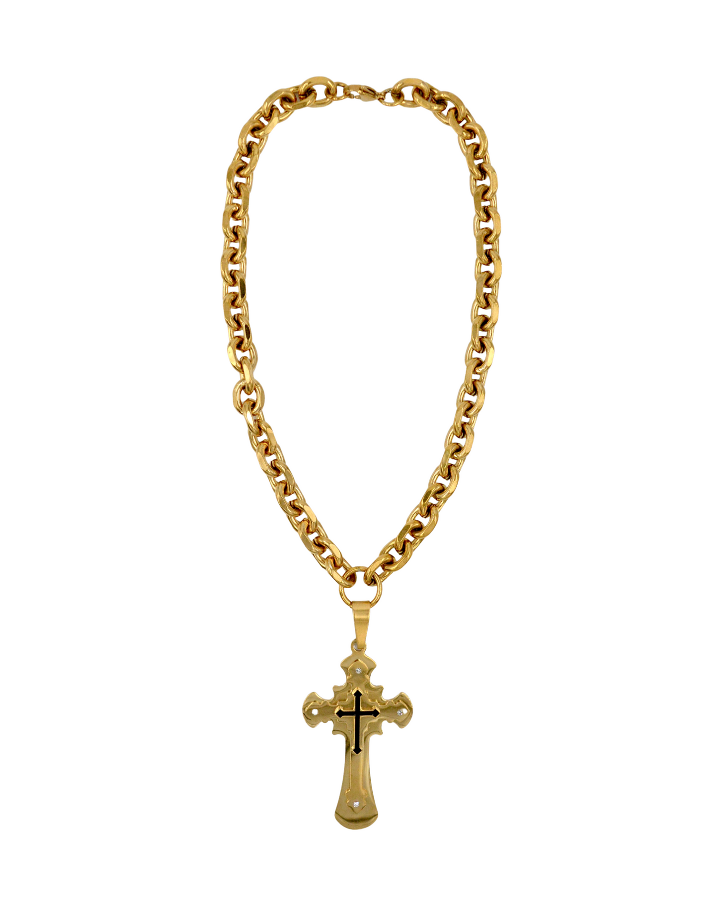 collar CROSS goldie (pieza única)