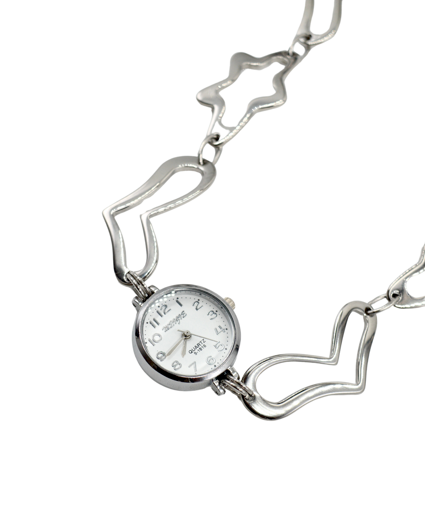 collar corazón estrellado