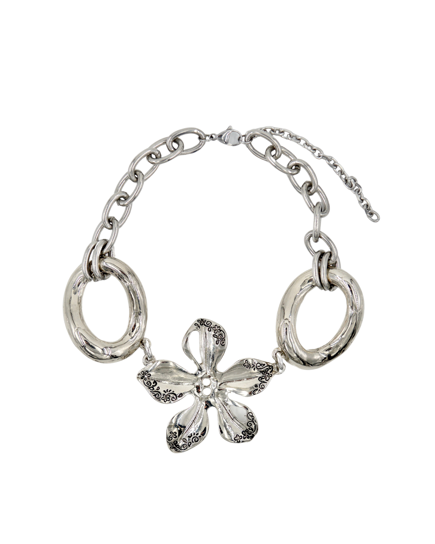 collar relajo orquídea chain