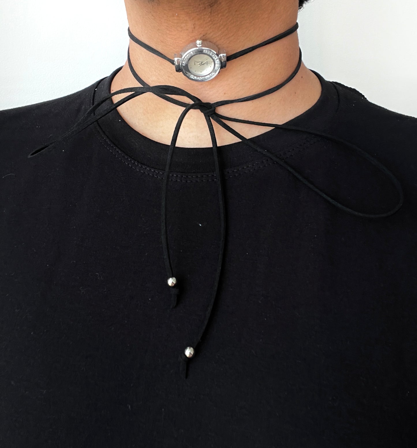 collar reloj diamanté