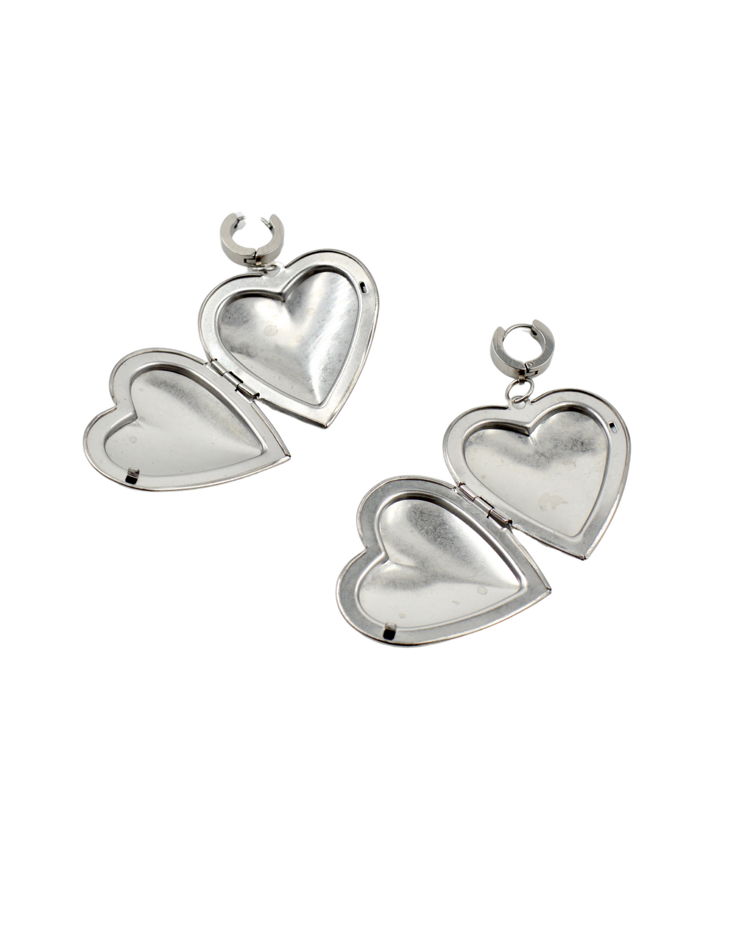 aretes relicario silver