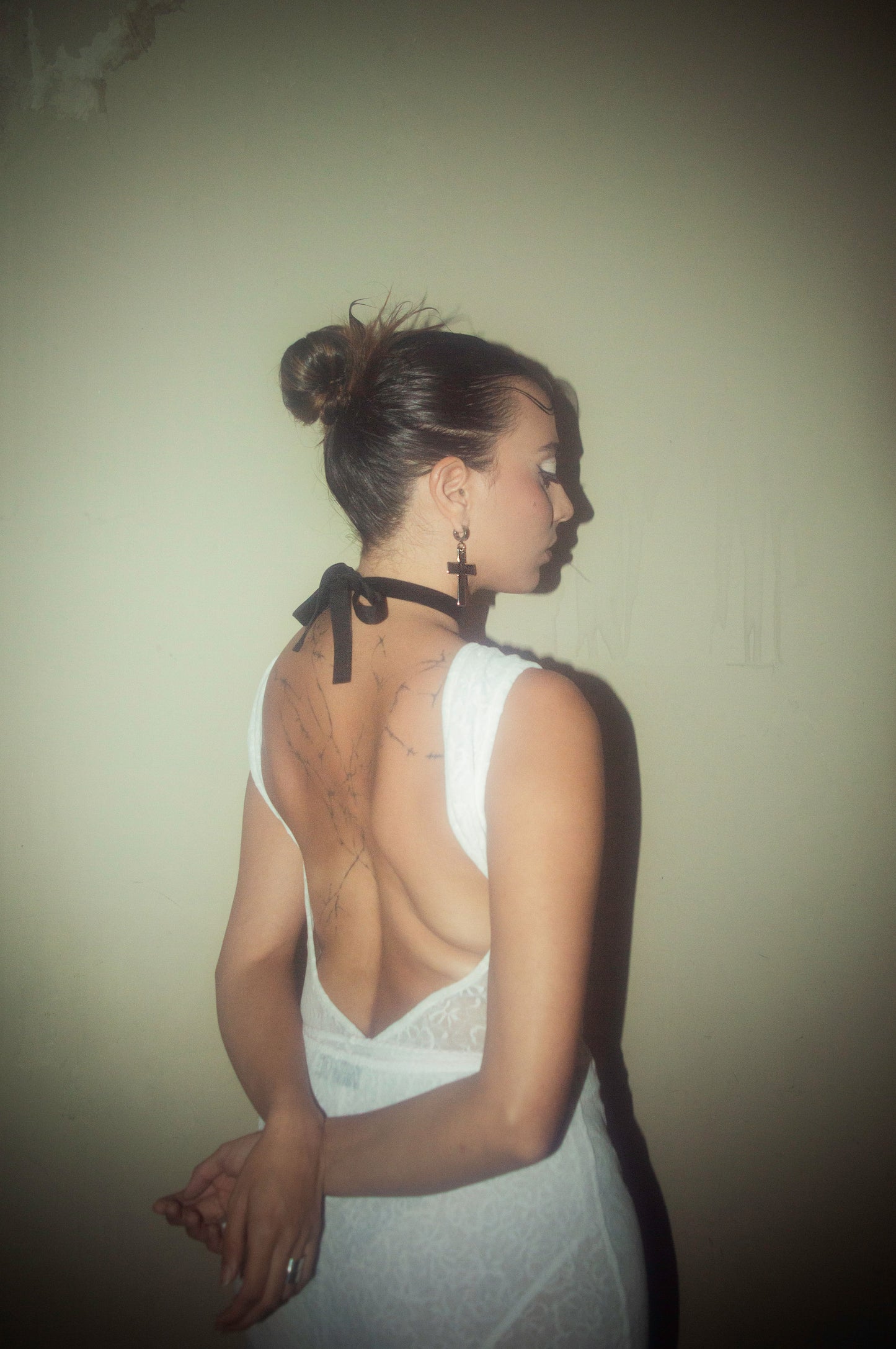 collar cruz SILVER lazo