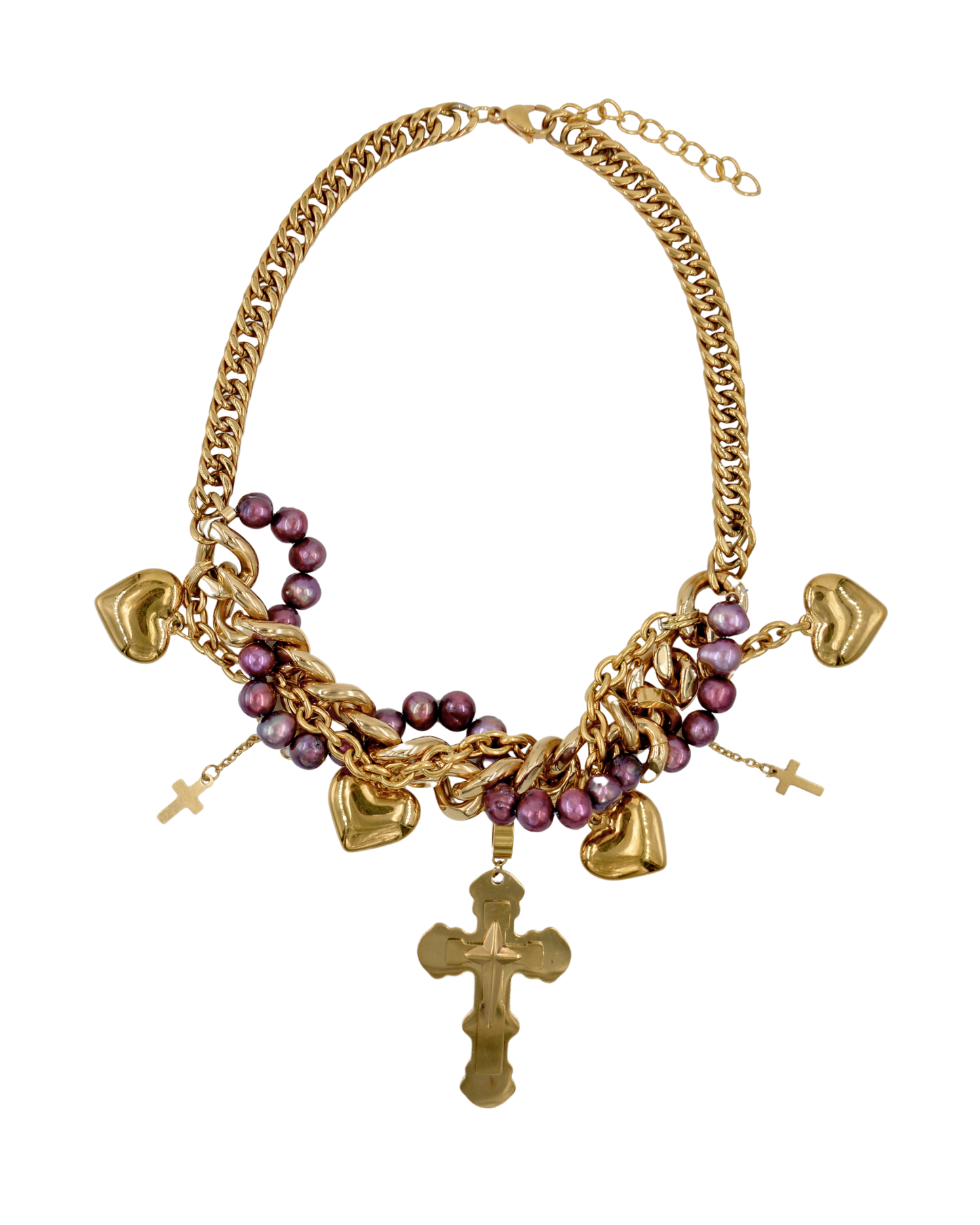 collar relajo red pearl