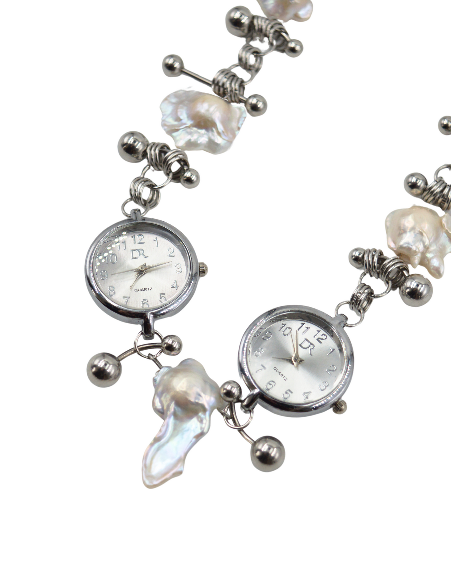 collar reloj perlas XL
