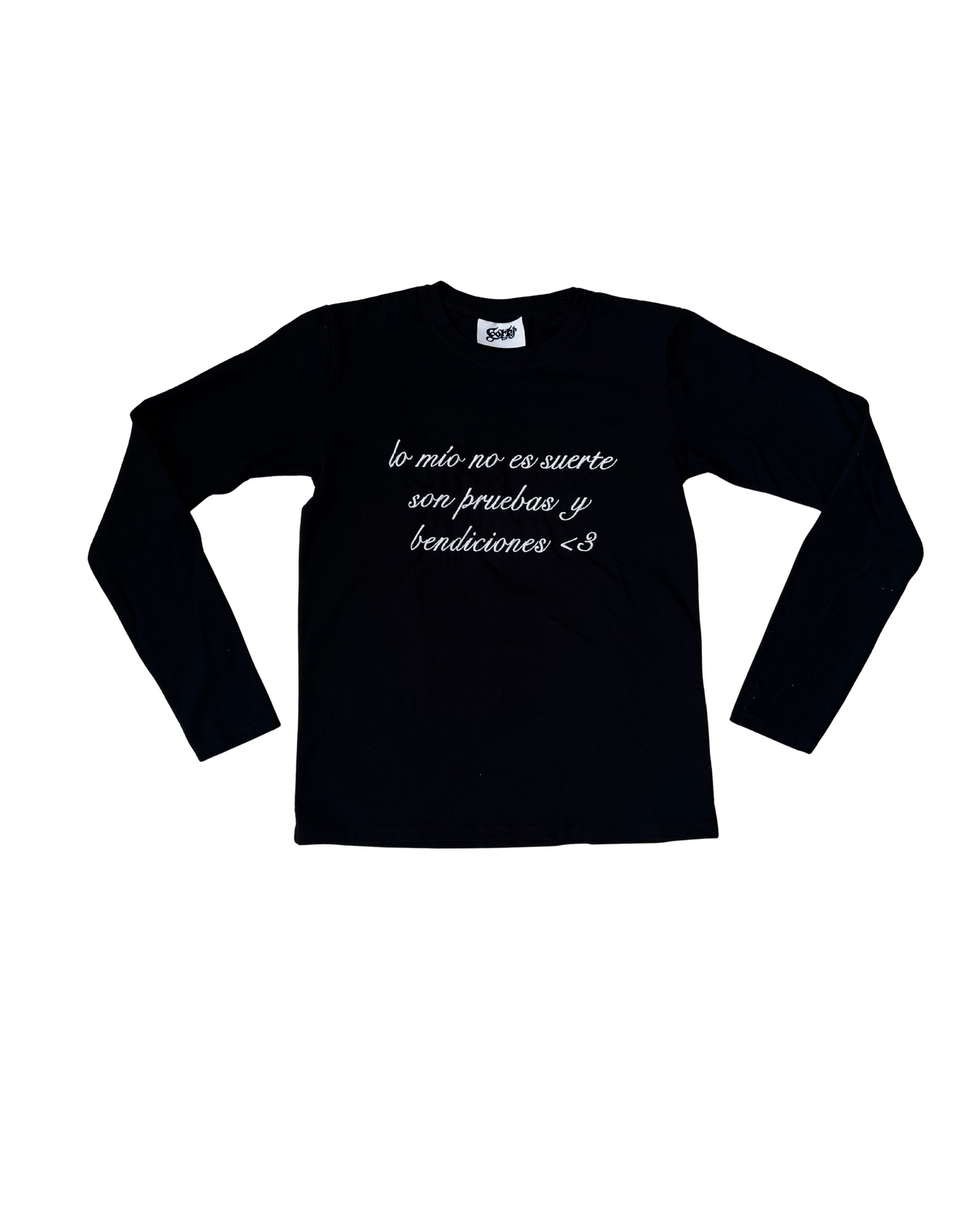 baby tee “no es suerte”