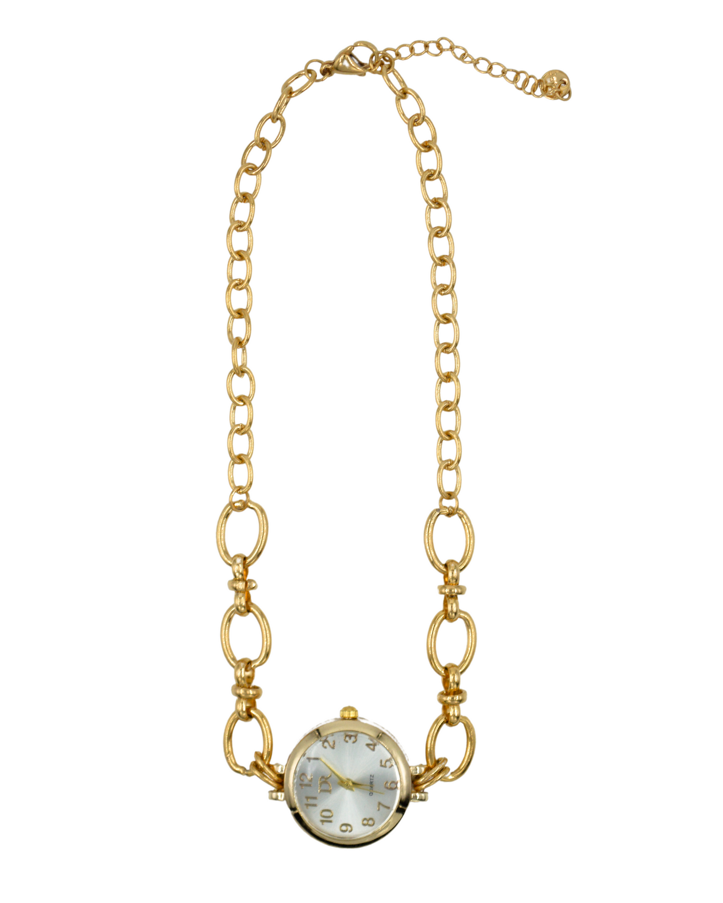 collar reloj gold link