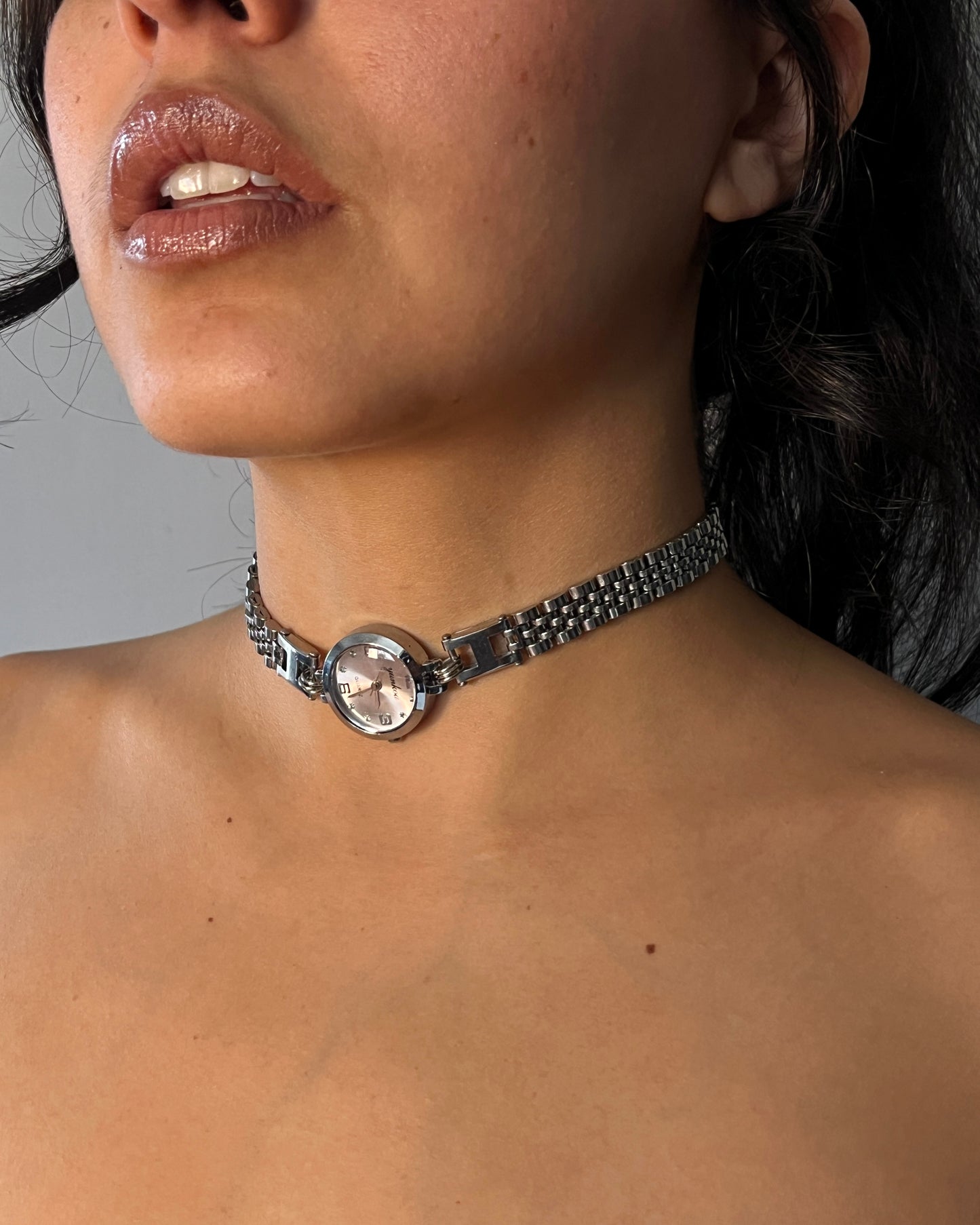 collar reloj real