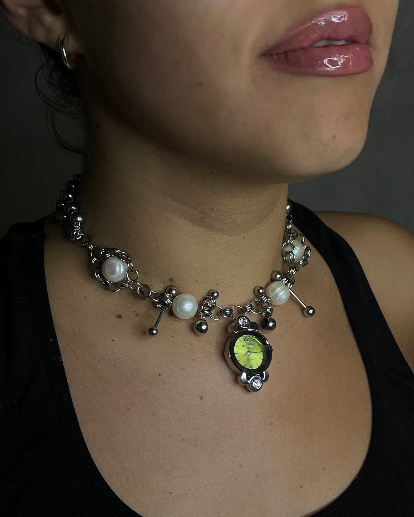 collar reloj GREEN MIST