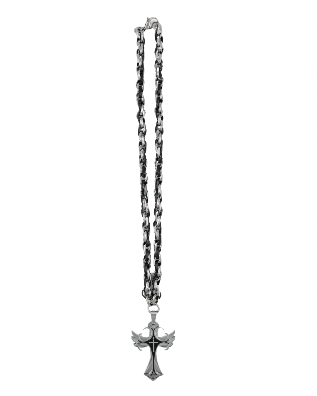 collar cruz BLACK/SILVER