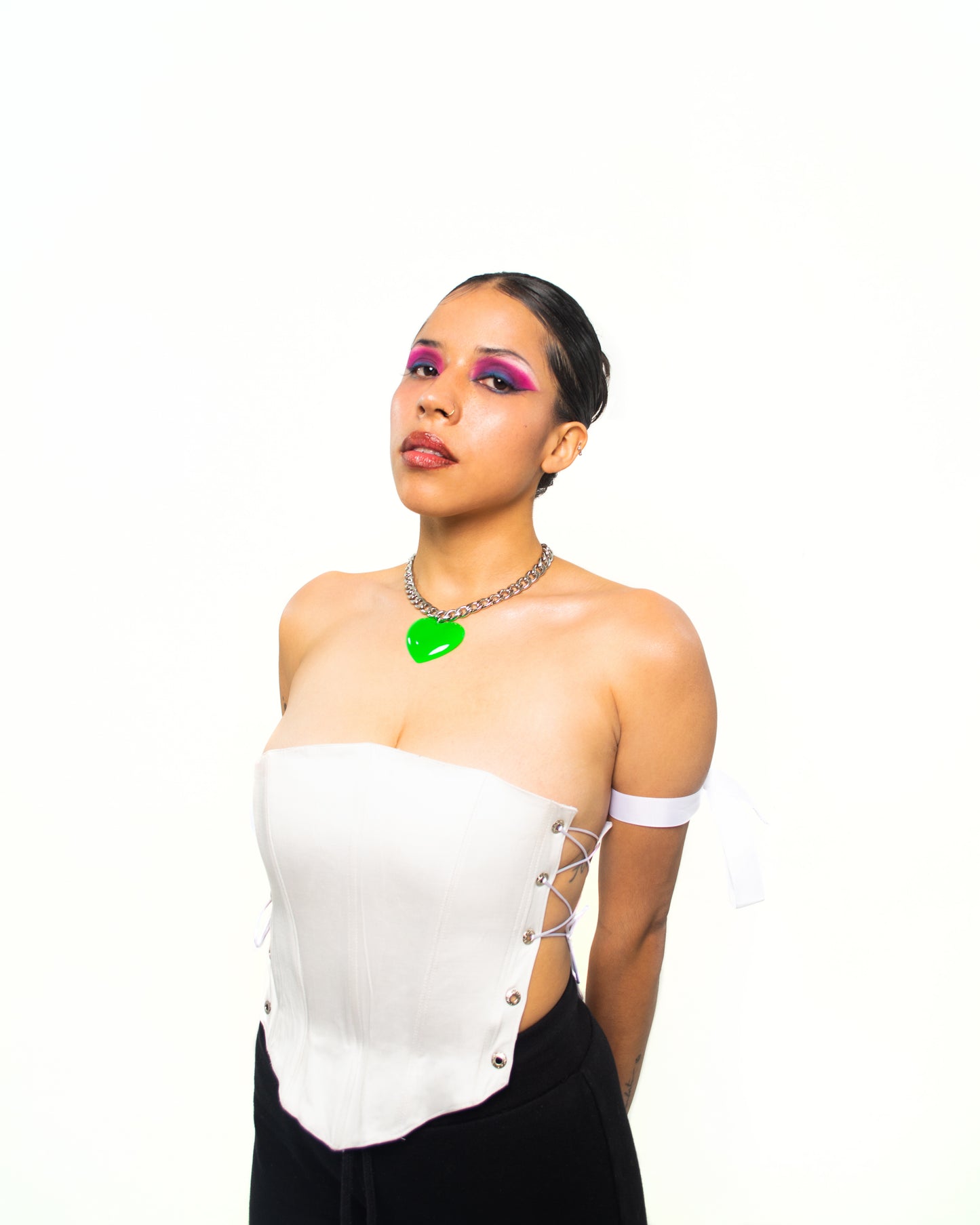 collar <3 metal verde