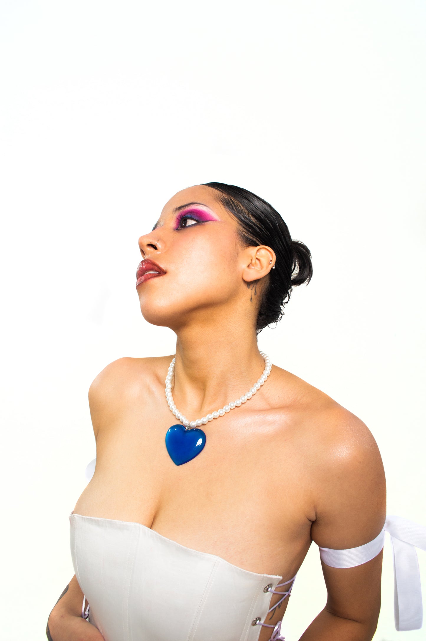 collar <3 perlas azul
