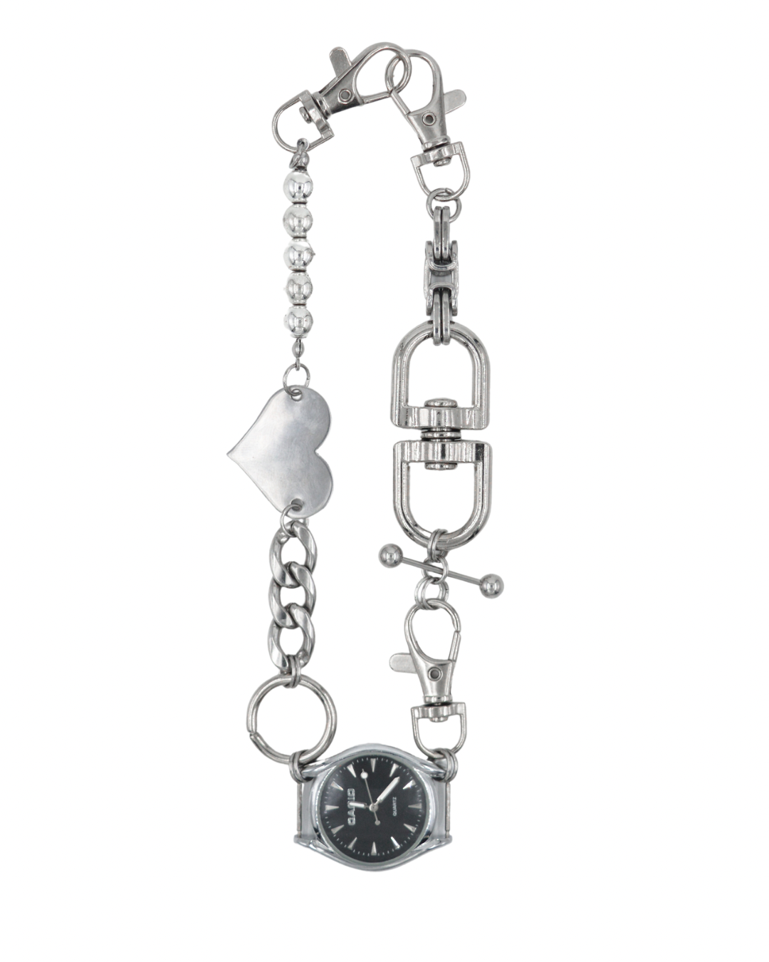 collar reloj piercing