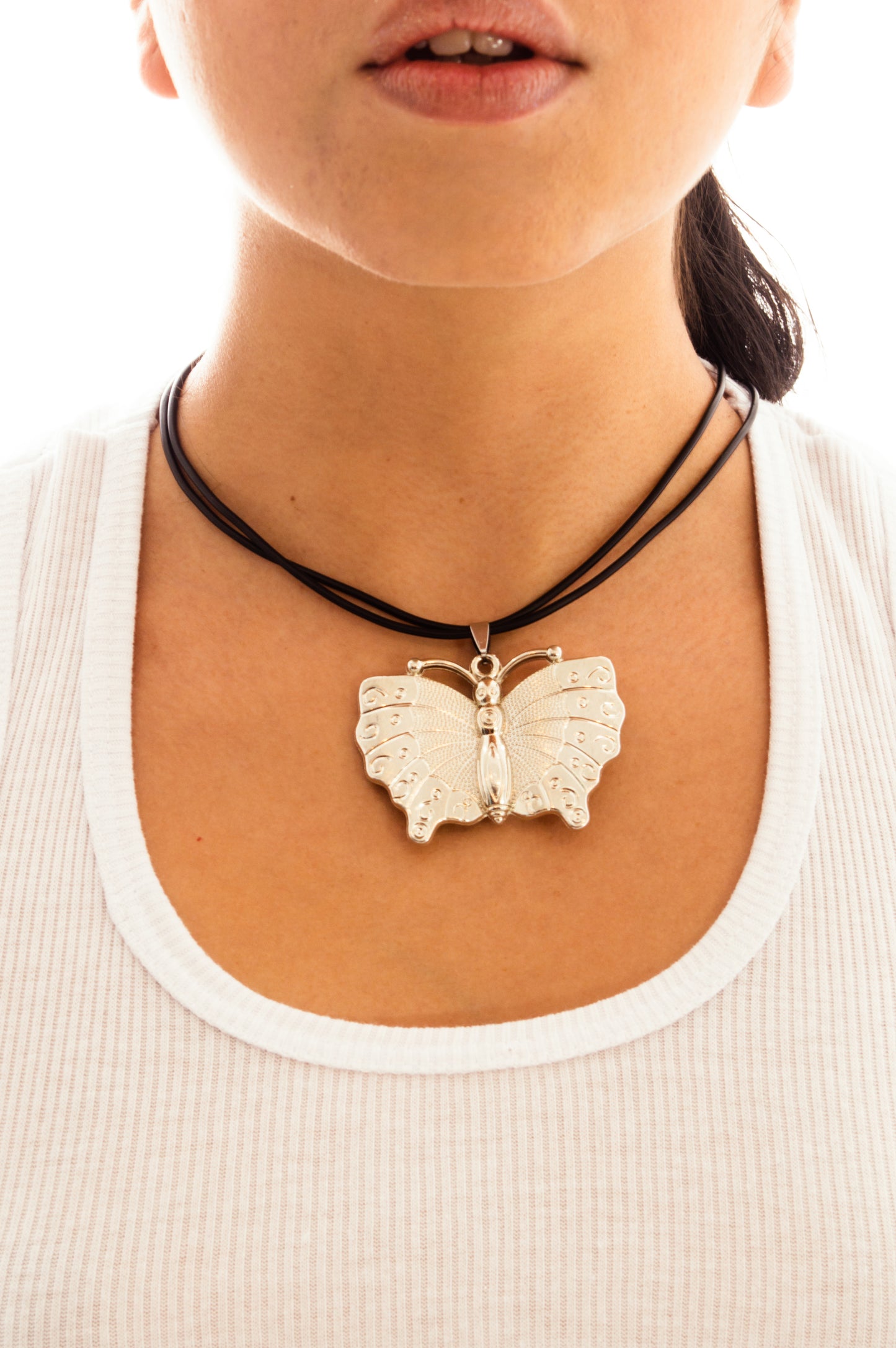 collar mariposa tira