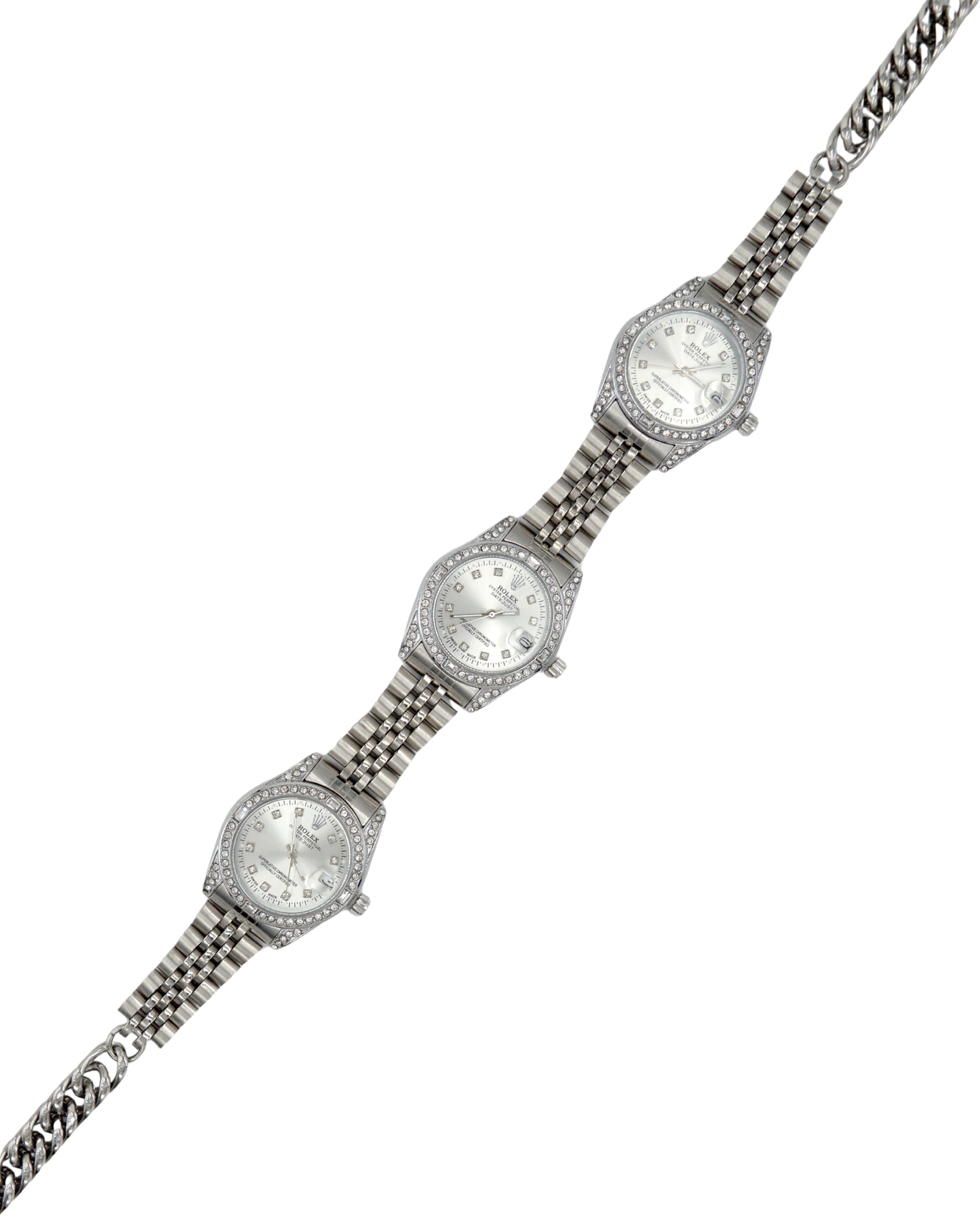 collar TRÍO Rolex blanco