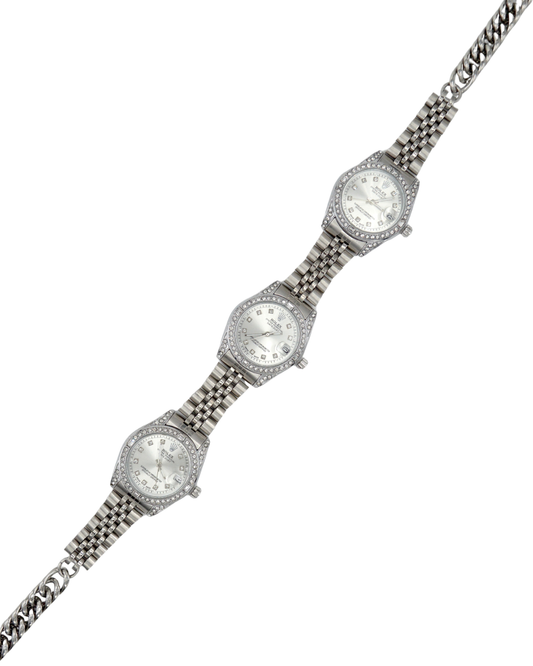 collar TRÍO Rolex blanco