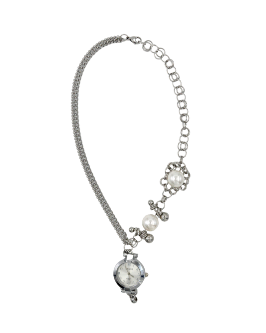 collar reloj white mist