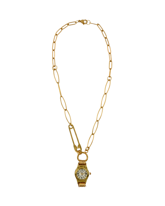collar imperdible goldie