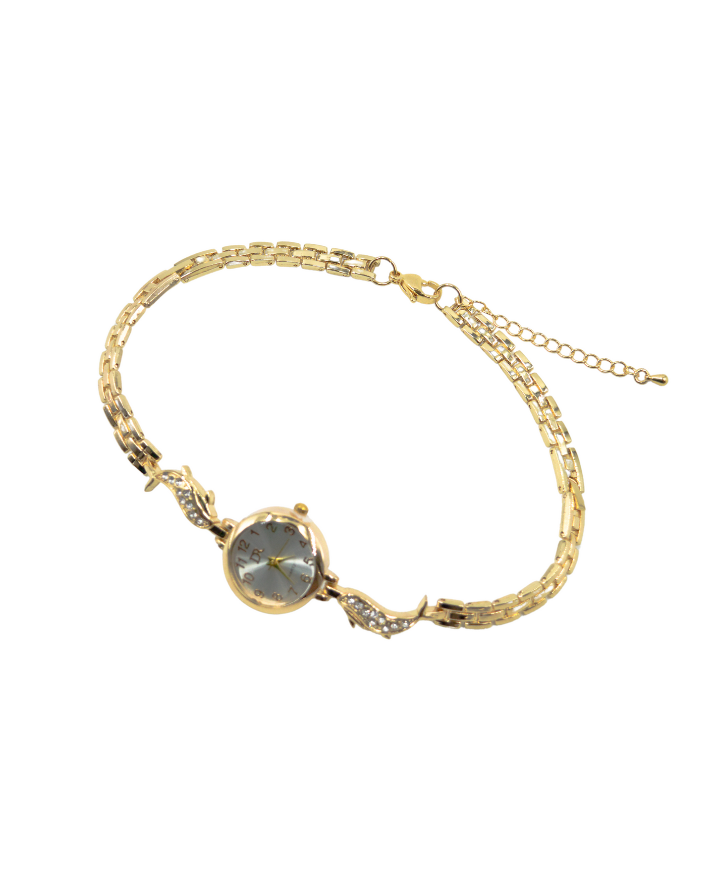 choker reloj gold-bling