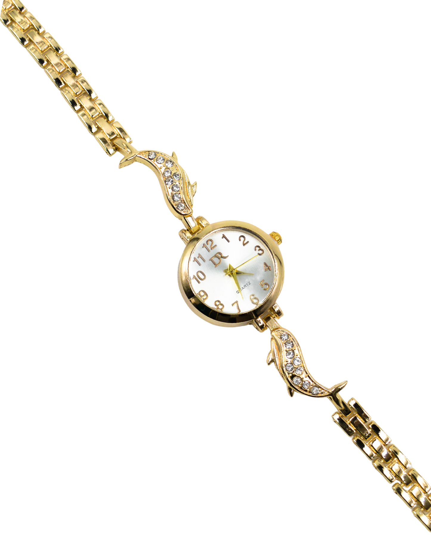 choker reloj gold-bling