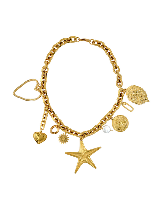 collar llavero GOLDIE (pieza única)