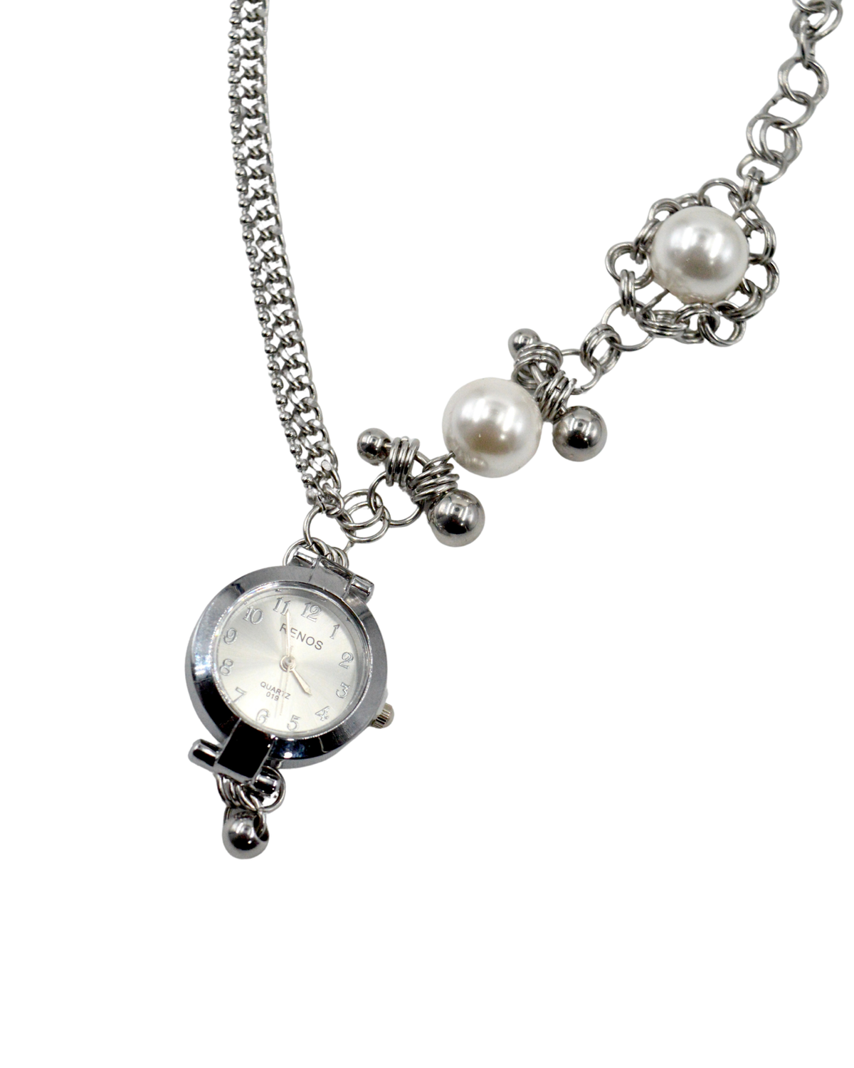 collar reloj white mist