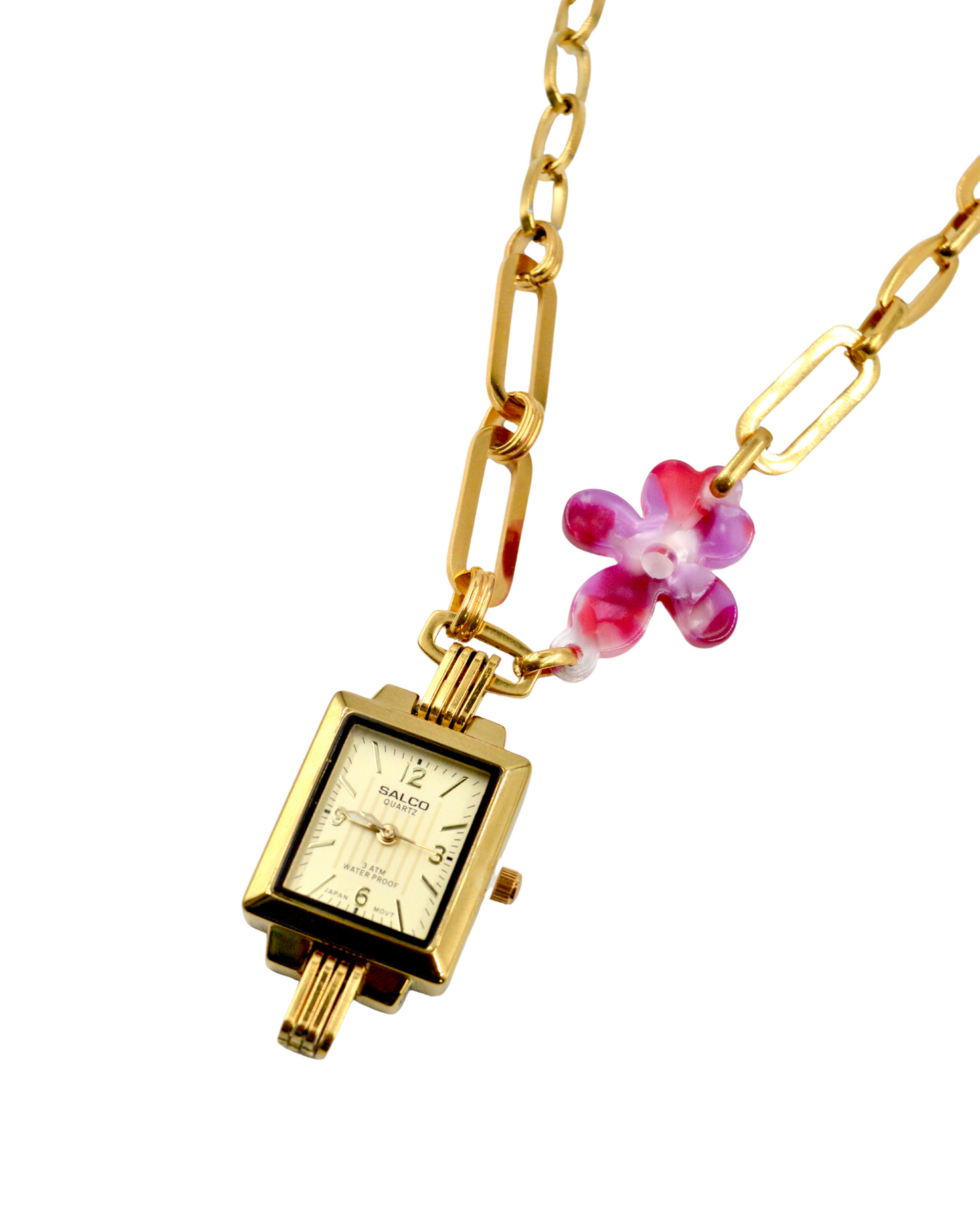 collar pink flowerz