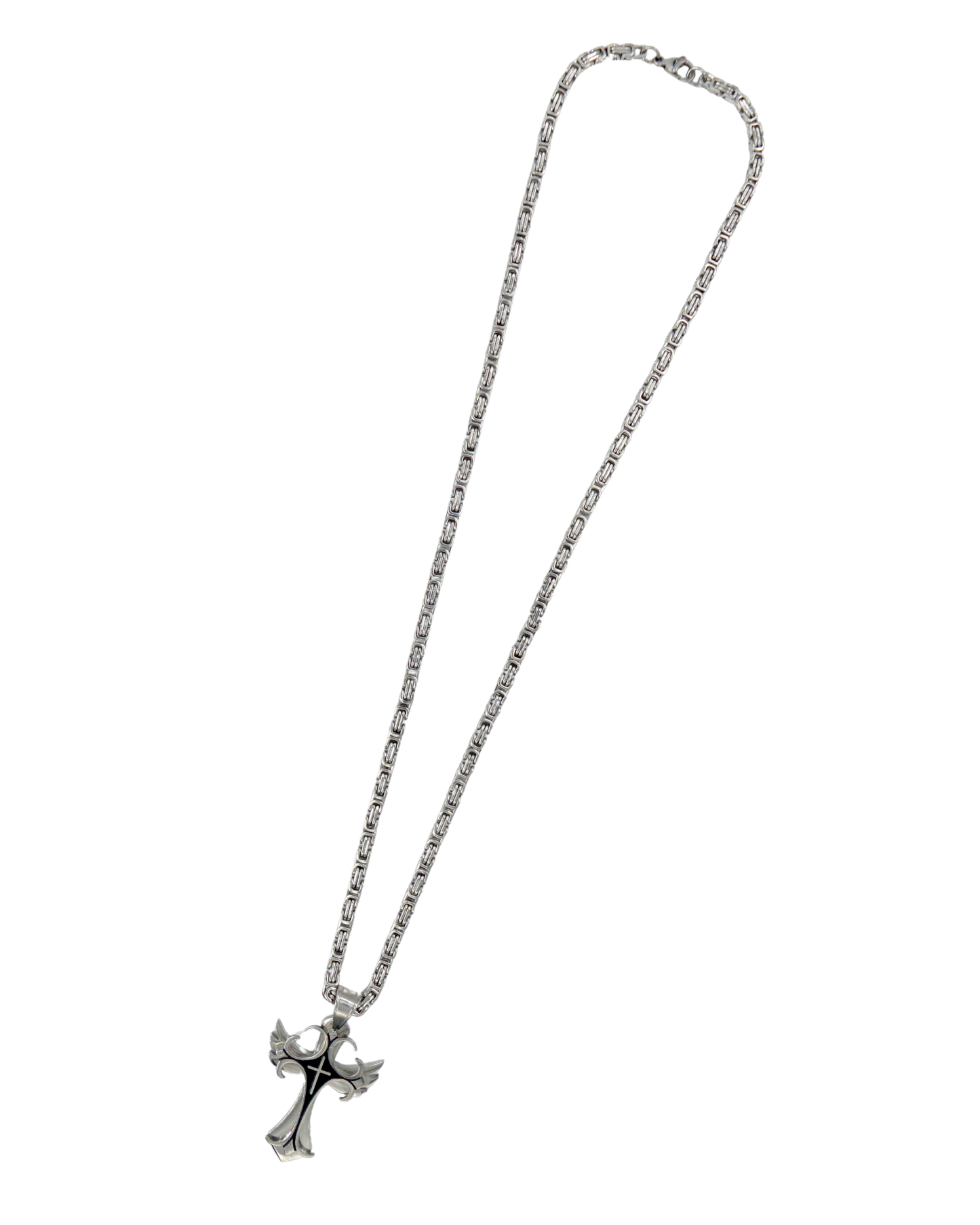 collar cruz black largo