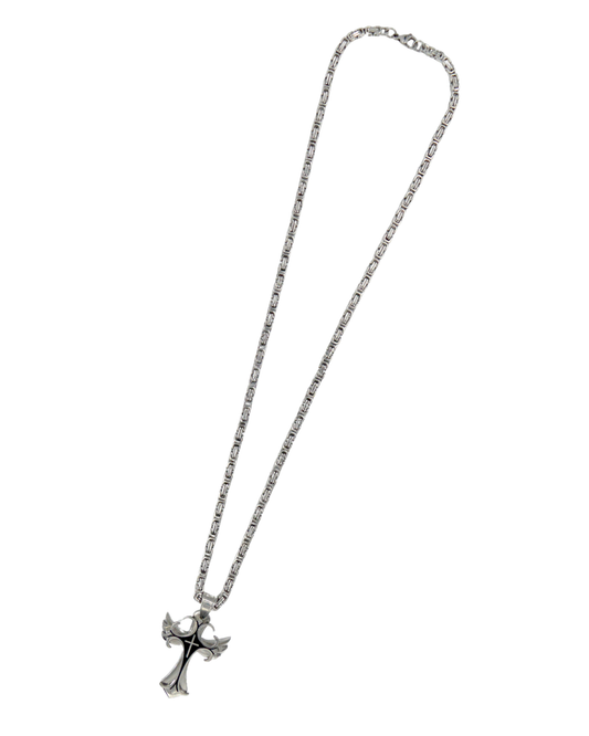 collar cruz black largo