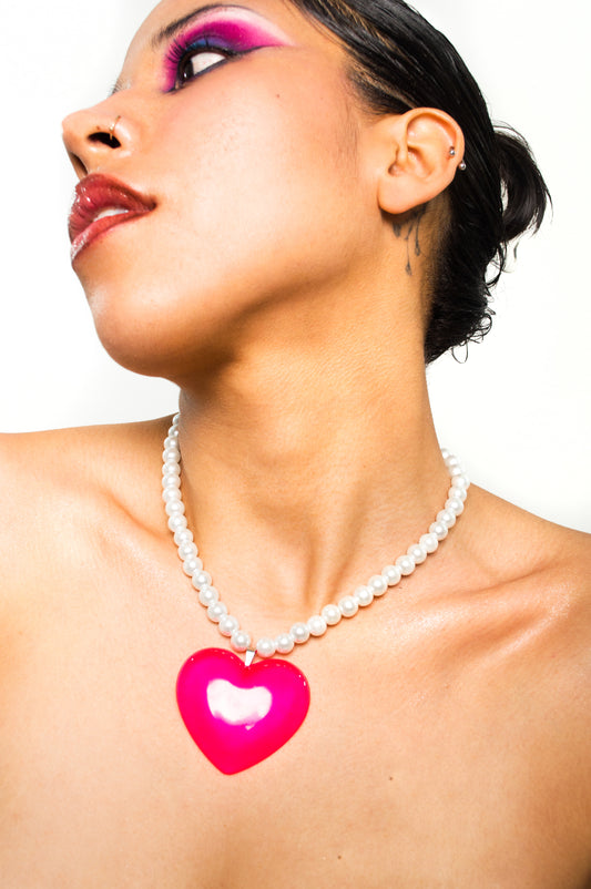 collar <3 perlas rosa